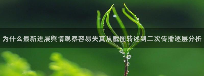 网络热门事件:为什么最新进展舆情观察容易失真从截图转述到二次传播逐层分析